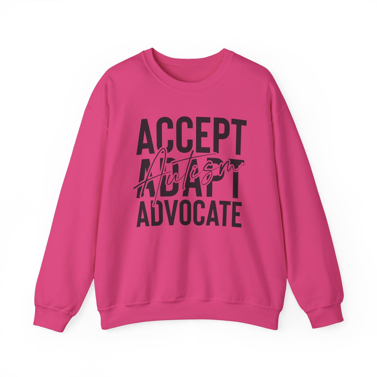 "Accept, Adapt, Advocate" Crewneck