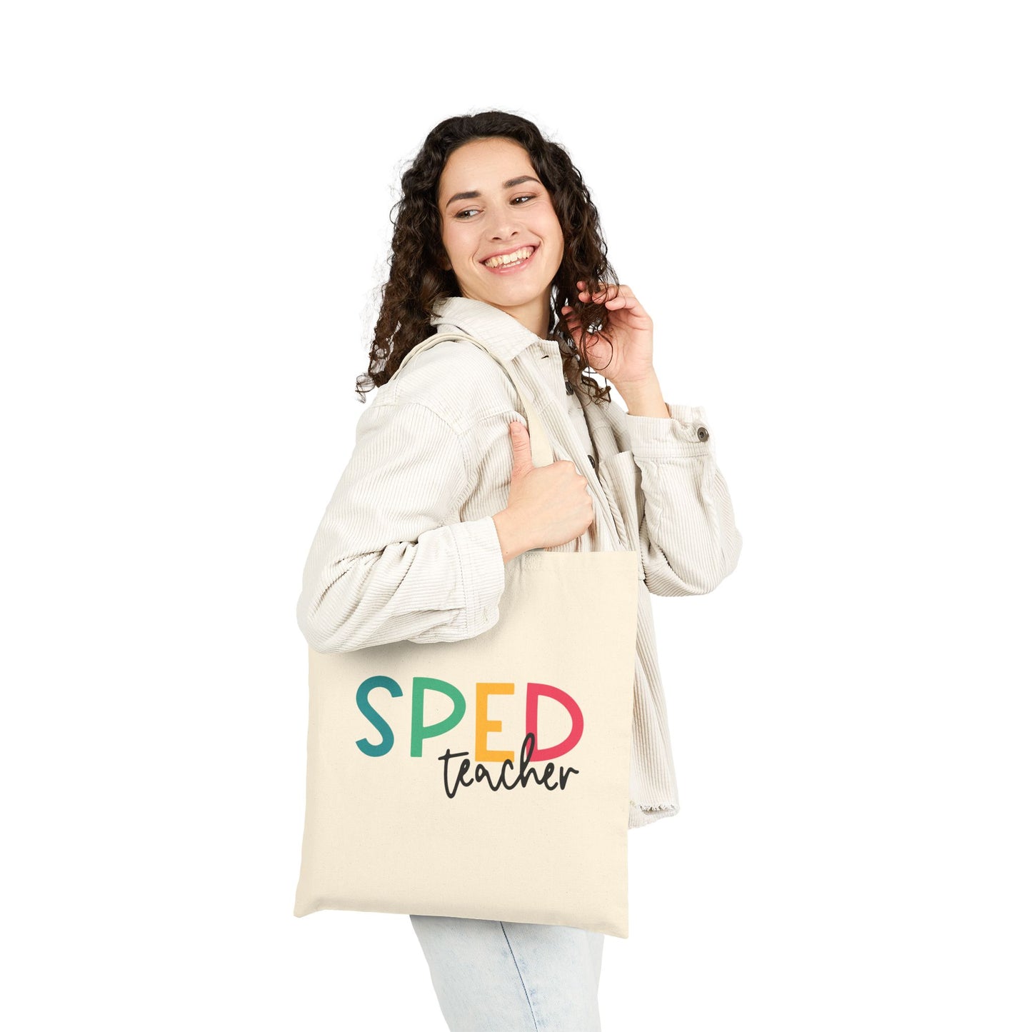 SPED Teacher Cotton Canvas Tote