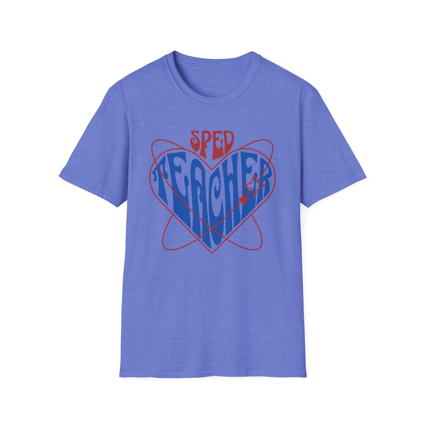 "SPED TEACHER HEART" Adult T-Shirt