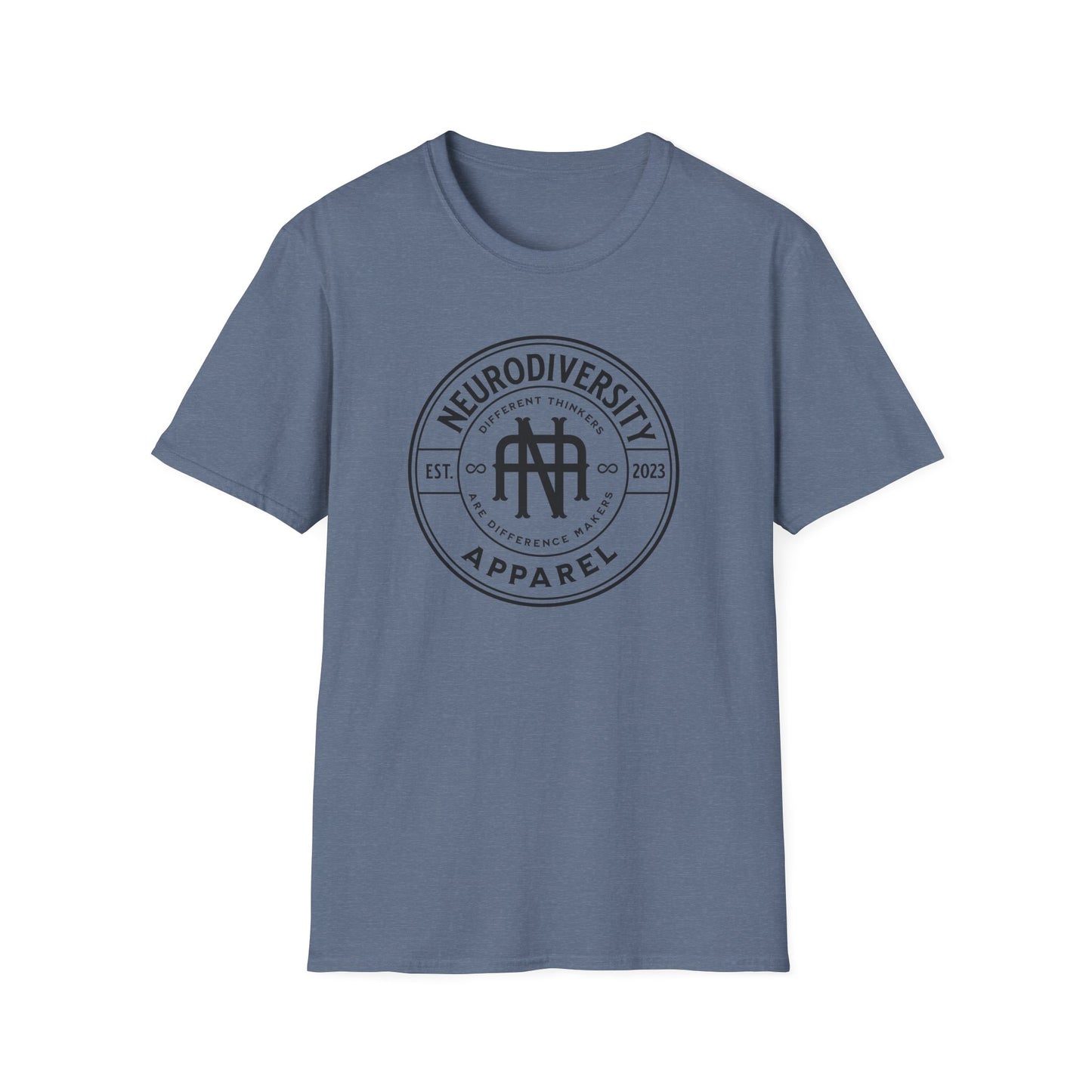 "Neurodiversity Apparel" Logo Adult T Shirt