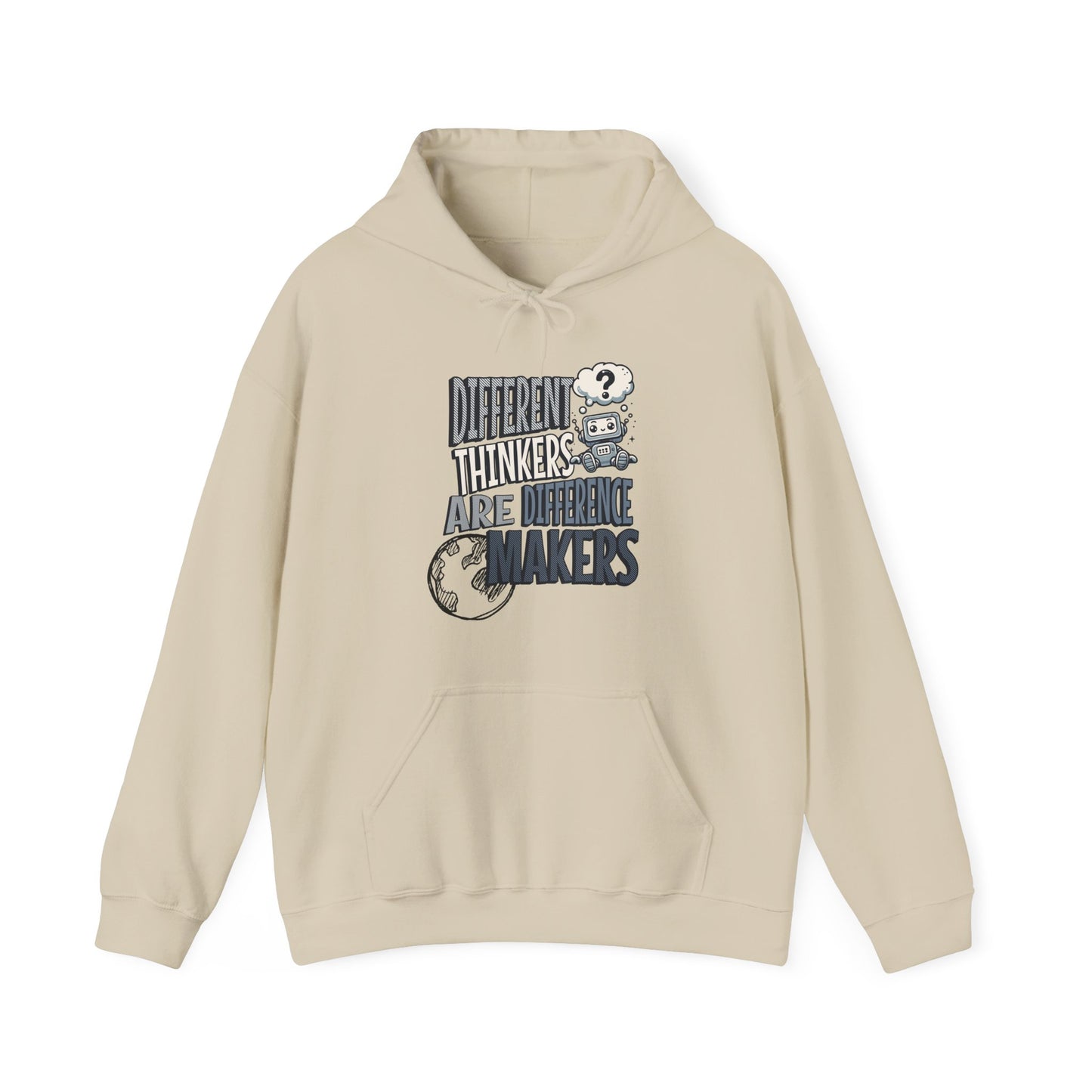 "DIFFERENT THINKERS ARE DIFFERENT MAKERS" Adult Hoodie