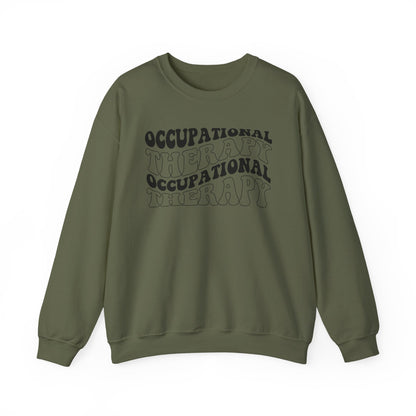 "OCCUPATIONAL THERAPY WAVY" CREWNECK