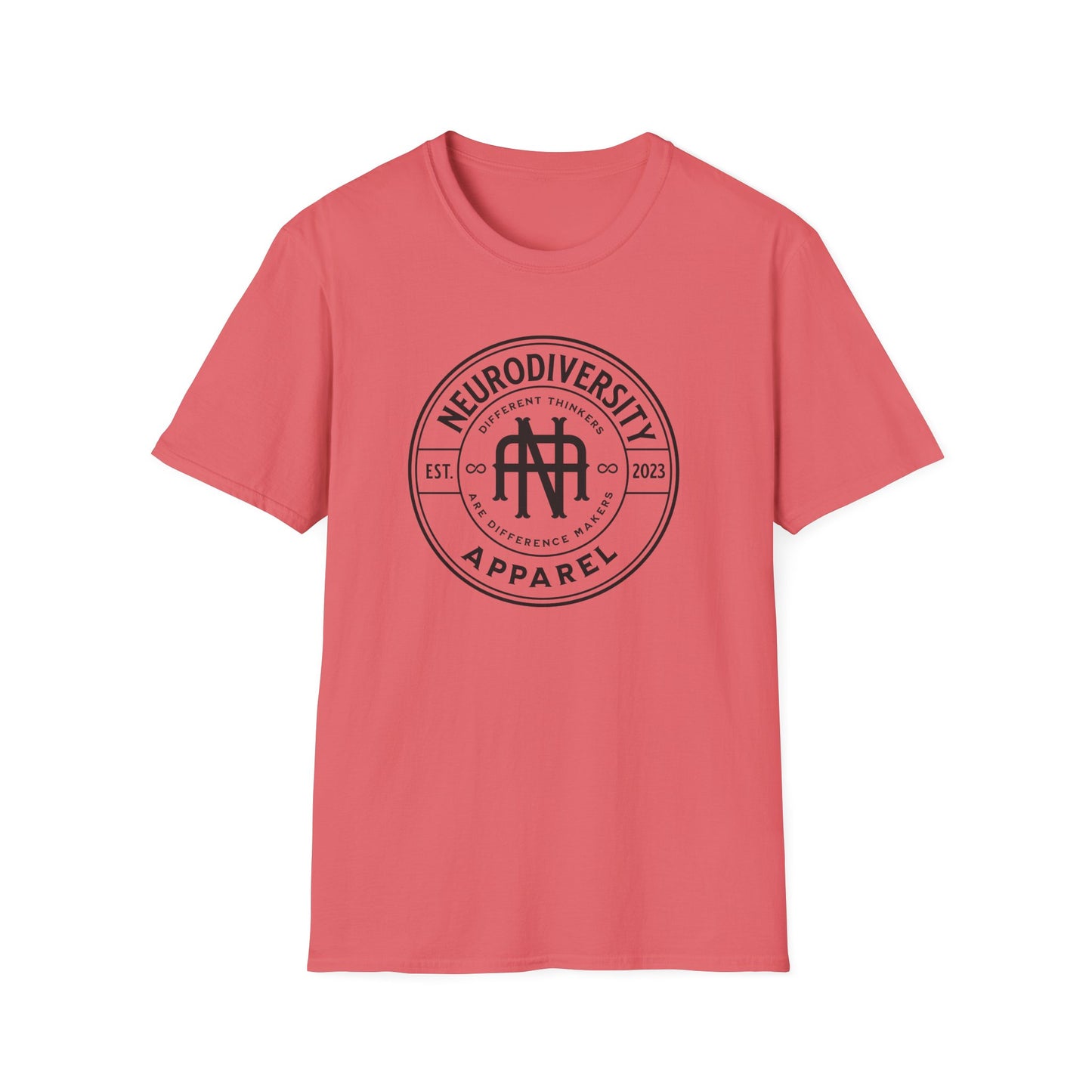 "Neurodiversity Apparel" Badge Adult T Shirt