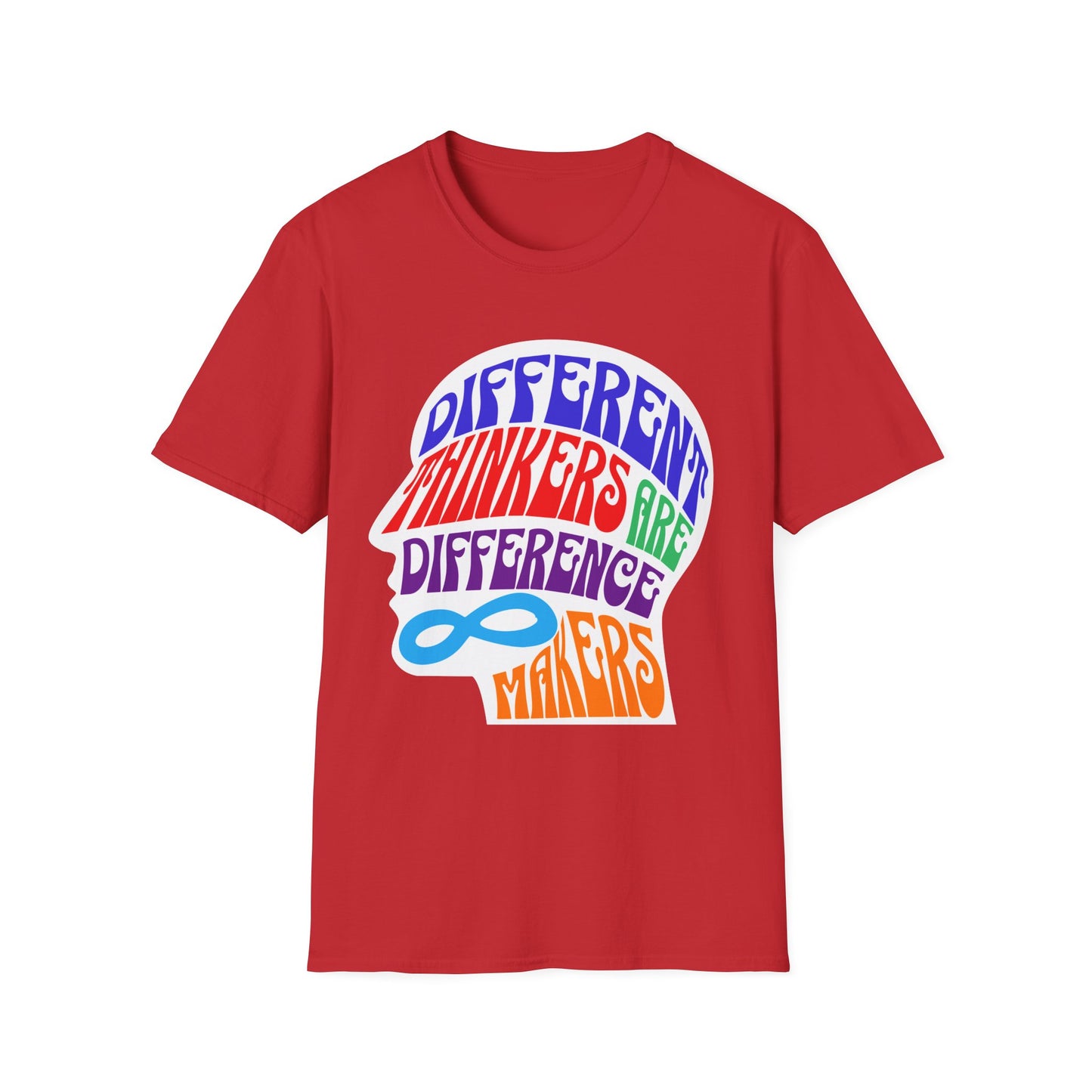 "Different Thinkers Are Difference Makers" Adult T Shirt