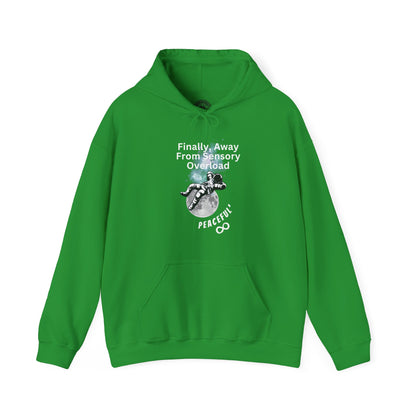 "Finally Away From Sensory Overload" Adult Hoodie