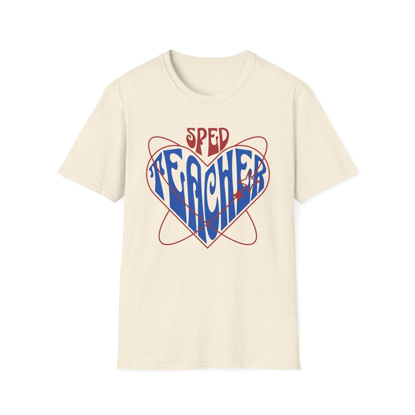 "SPED TEACHER HEART" Adult T-Shirt