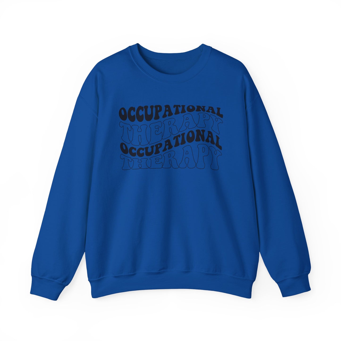 "OCCUPATIONAL THERAPY WAVY" CREWNECK