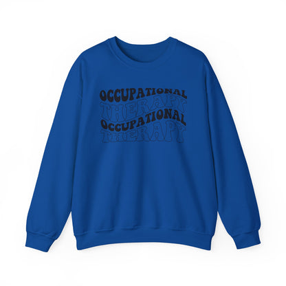 "OCCUPATIONAL THERAPY WAVY" CREWNECK