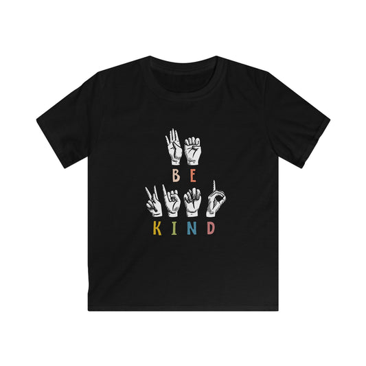 "Be Kind Sign Language Youth" T Shirt