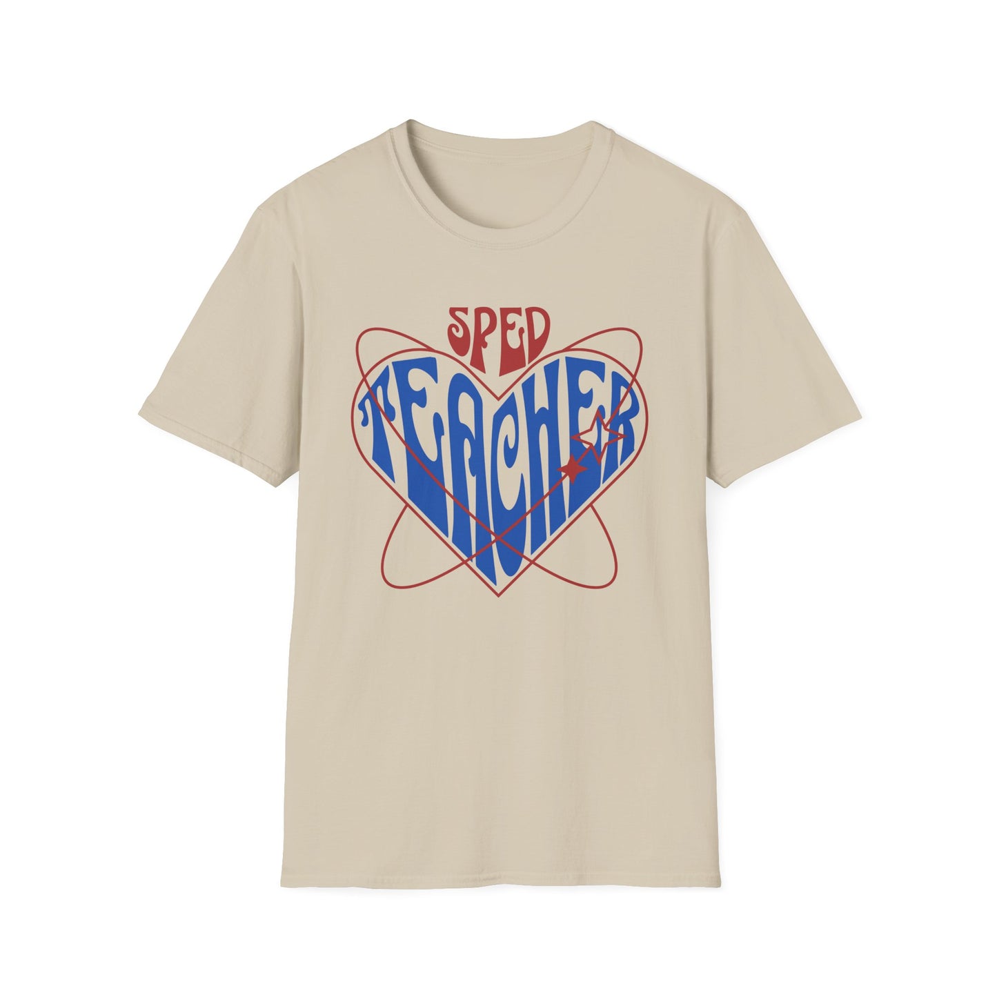 "SPED TEACHER HEART" Adult T-Shirt