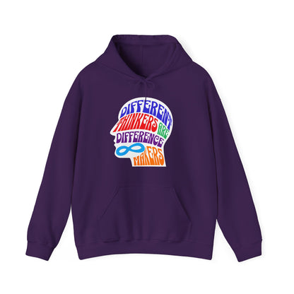 "Different Thinkers Are Difference Makers" Adult Hoodie