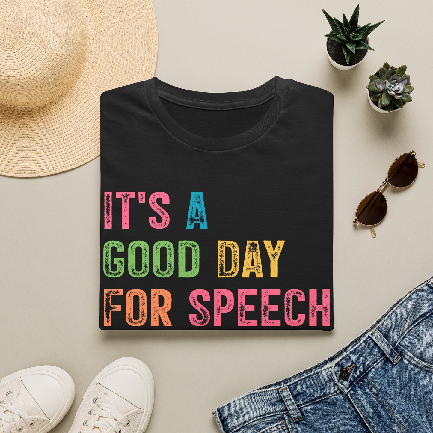 "IT'S A GOOD DAY FOR SPEECH" ADULT T-SHIRT
