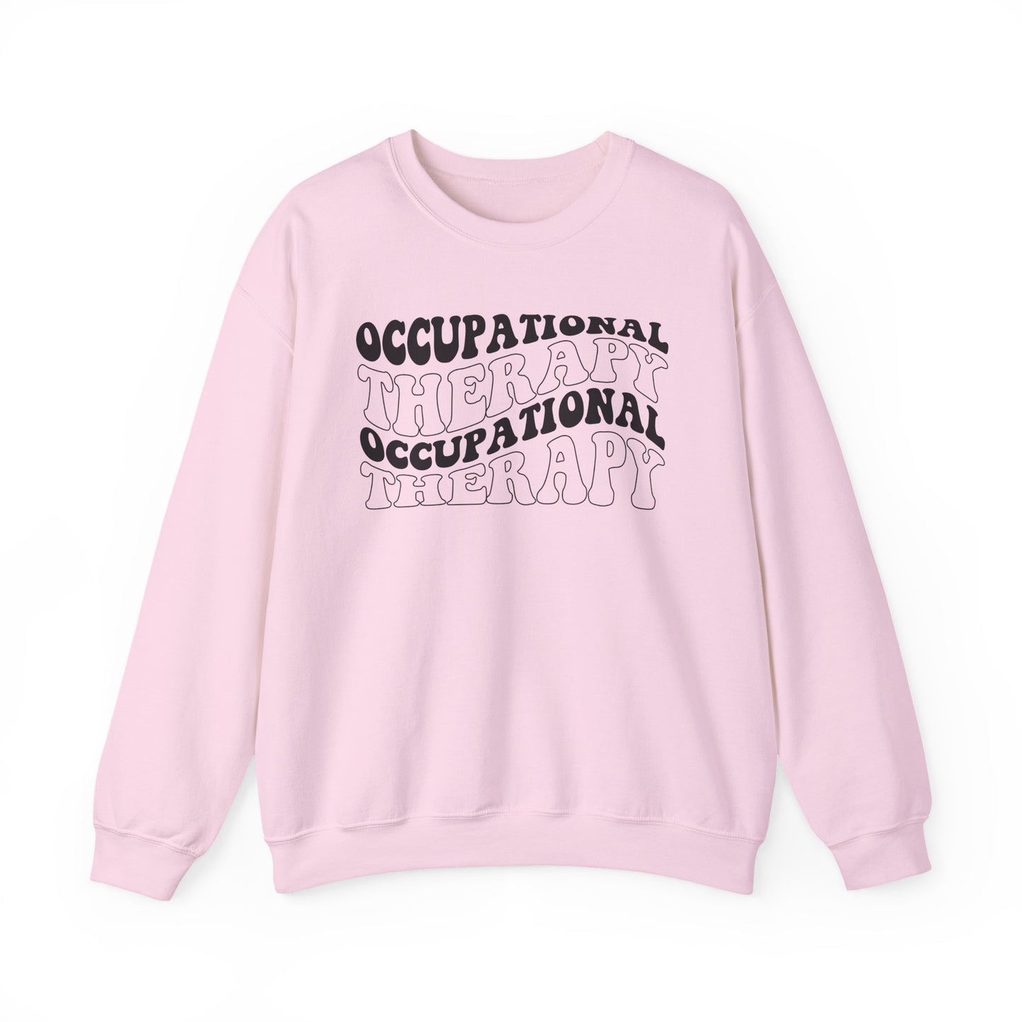 "OCCUPATIONAL THERAPY WAVY" CREWNECK
