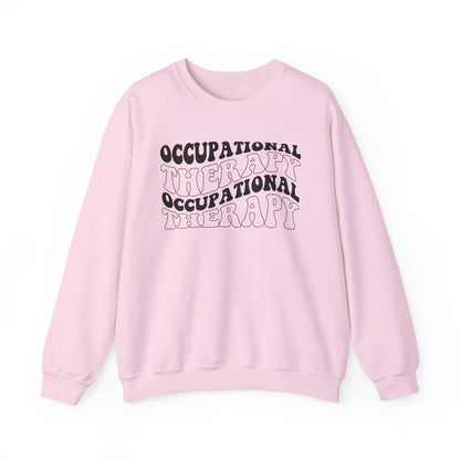 "OCCUPATIONAL THERAPY WAVY" CREWNECK