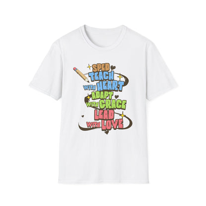 "TEACH, ADAPT, LEAD” Adult T-Shirt