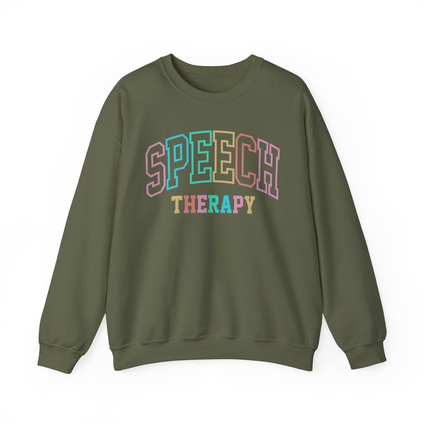 SPEECH THERAPY PASTEL PRINT CREWNECK