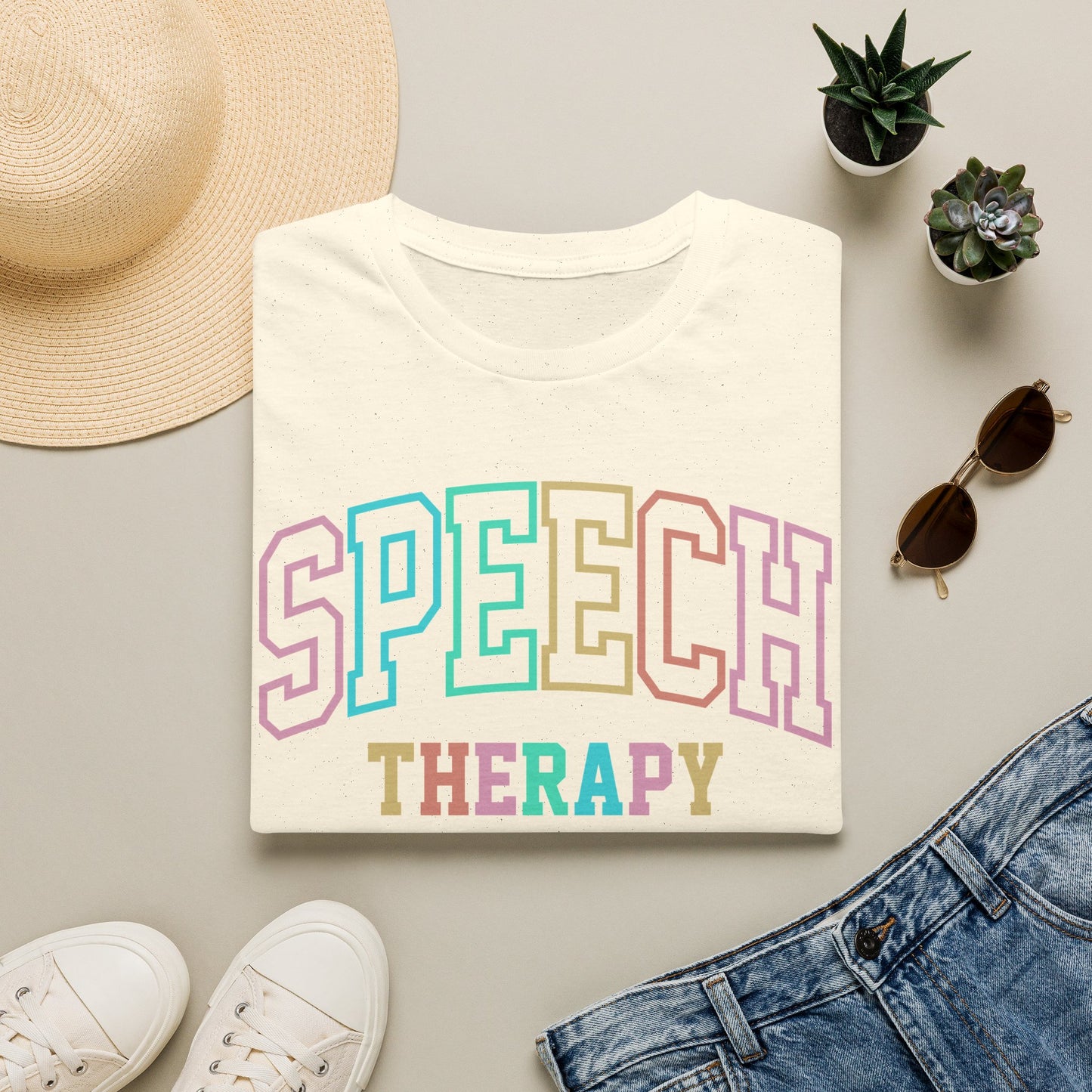 SPEECH THERAPY PASTEL ADULT T-SHIRT