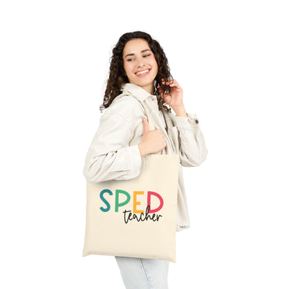 SPED Teacher Cotton Canvas Tote
