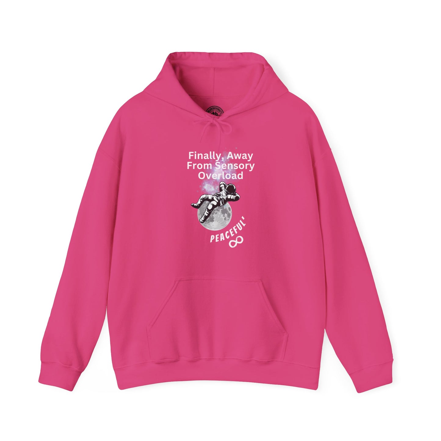 "Finally Away From Sensory Overload" Adult Hoodie