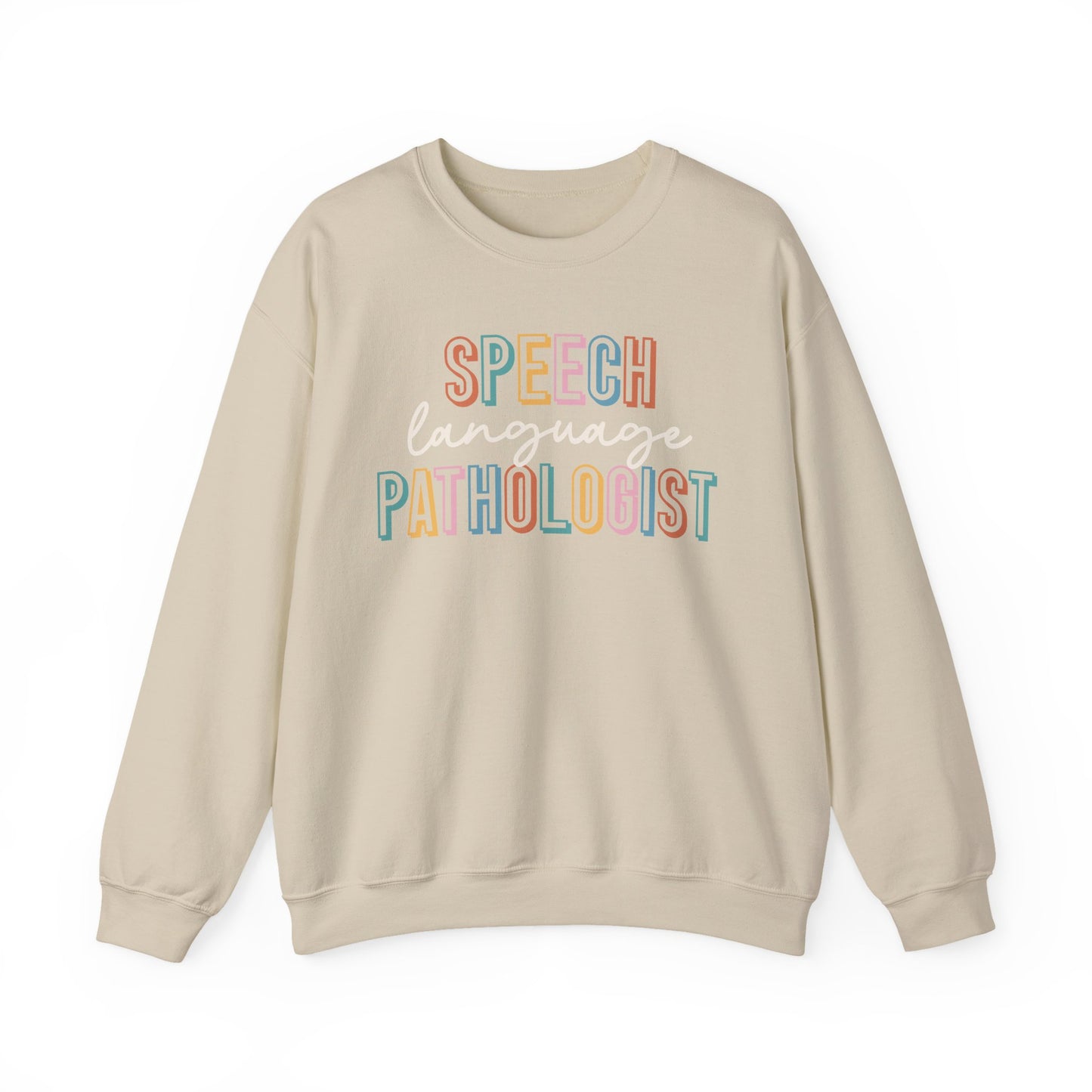 "SPEECH LANGUAGE PATHOLOGIST" PASTEL CREWNECK