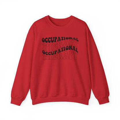 "OCCUPATIONAL THERAPY WAVY" CREWNECK