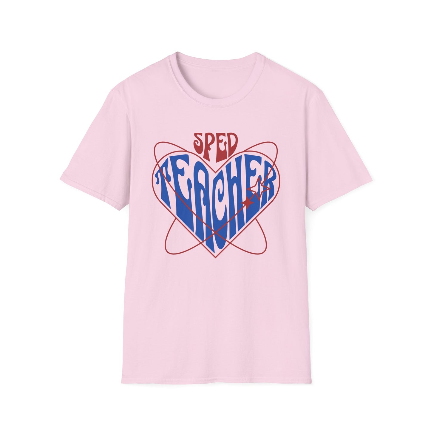 "SPED TEACHER HEART" Adult T-Shirt