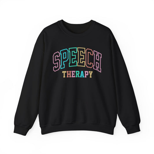 SPEECH THERAPY PASTEL PRINT CREWNECK