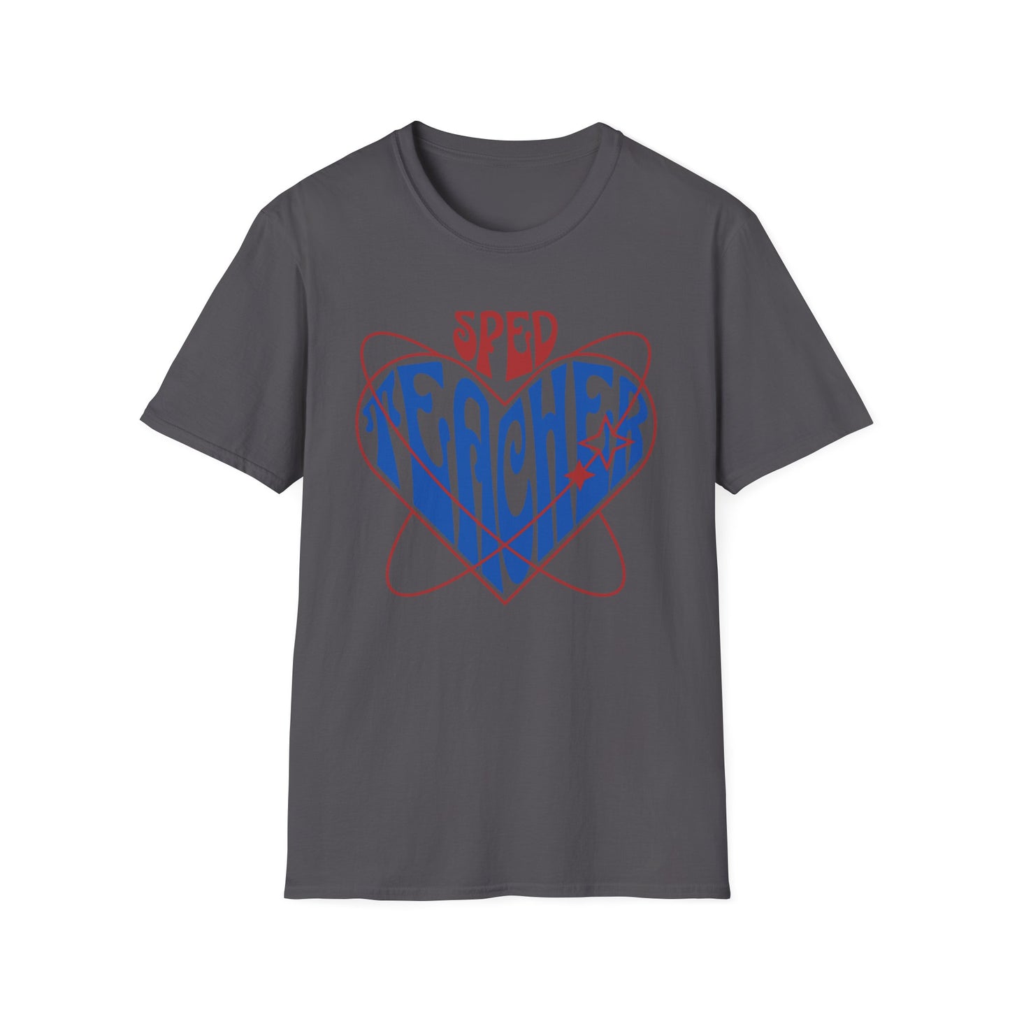 "SPED TEACHER HEART" Adult T-Shirt