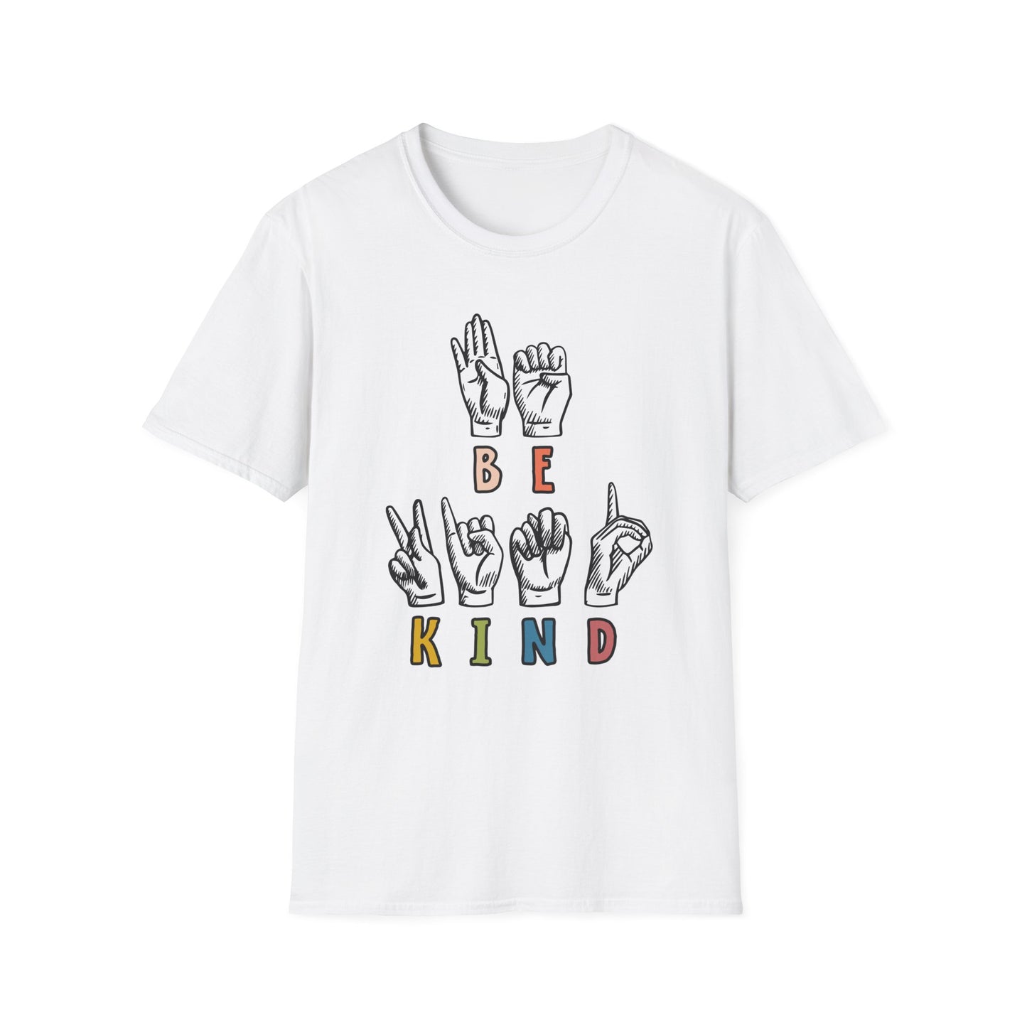 "Be Kind" Sign Language Adult T Shirt