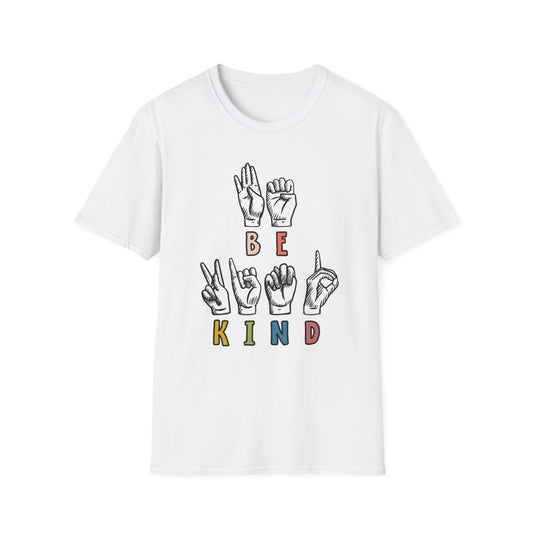 "Be Kind" Sign Language Adult T Shirt