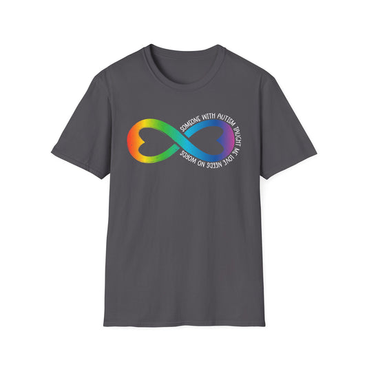 "Love Needs No Words" Infinity Heart Adult T Shirt