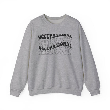 "OCCUPATIONAL THERAPY WAVY" CREWNECK