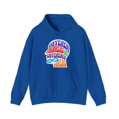 "Different Thinkers Are Difference Makers" Adult Hoodie
