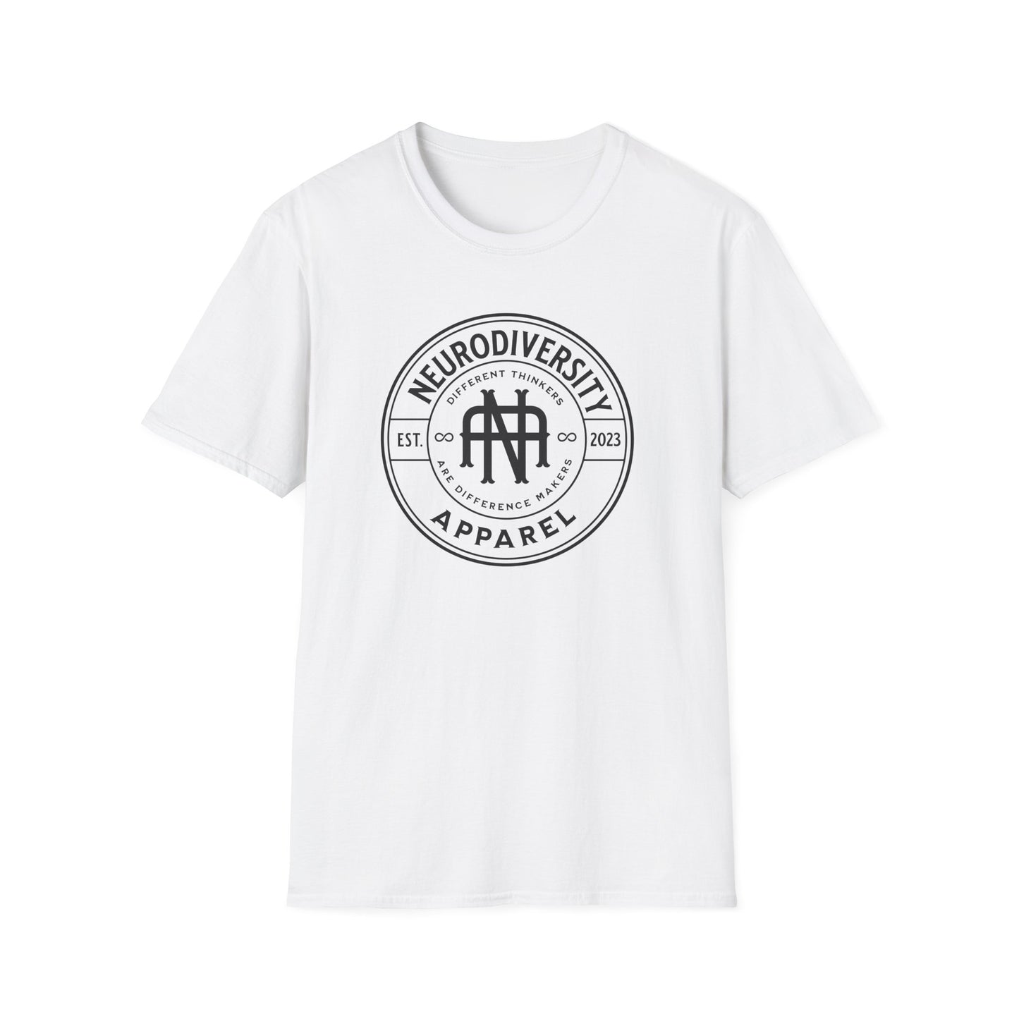 "Neurodiversity Apparel" Logo Adult T Shirt