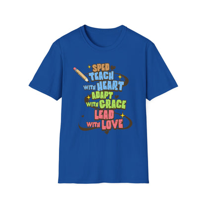 "TEACH, ADAPT, LEAD” Adult T-Shirt