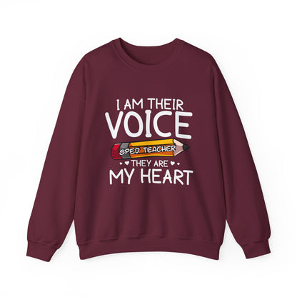 "I AM THEIR VOICE" Crewneck Sweatshirt