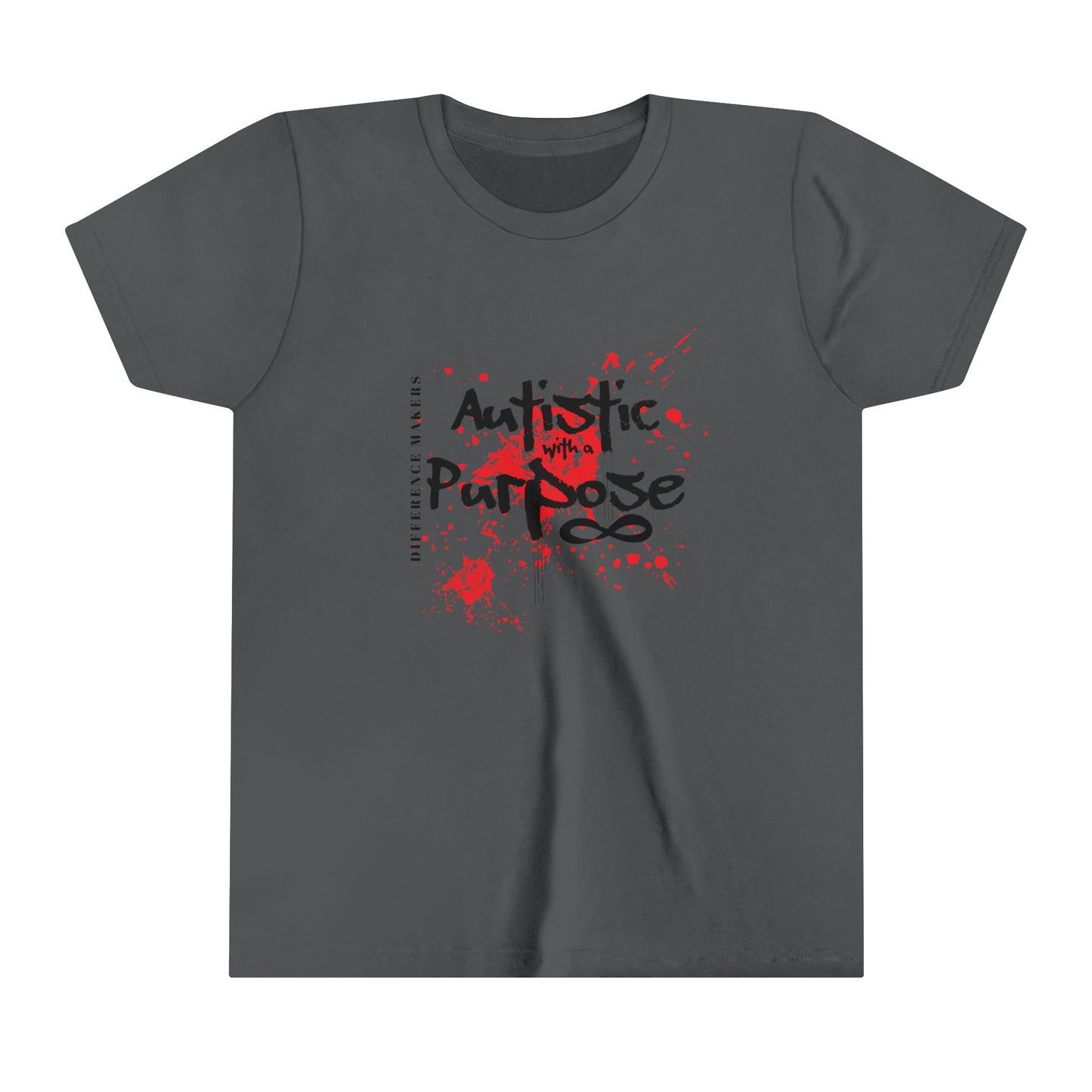 "Autistic With A Purpose" Youth Short Sleeve Tee