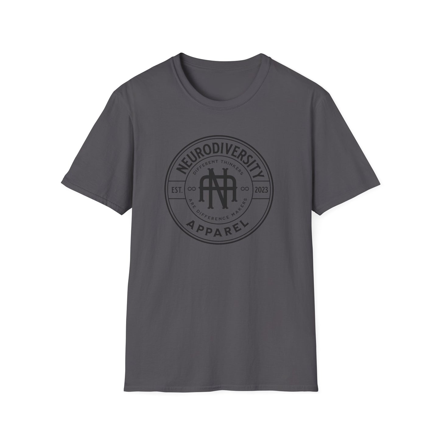 "Neurodiversity Apparel" Logo Adult T Shirt
