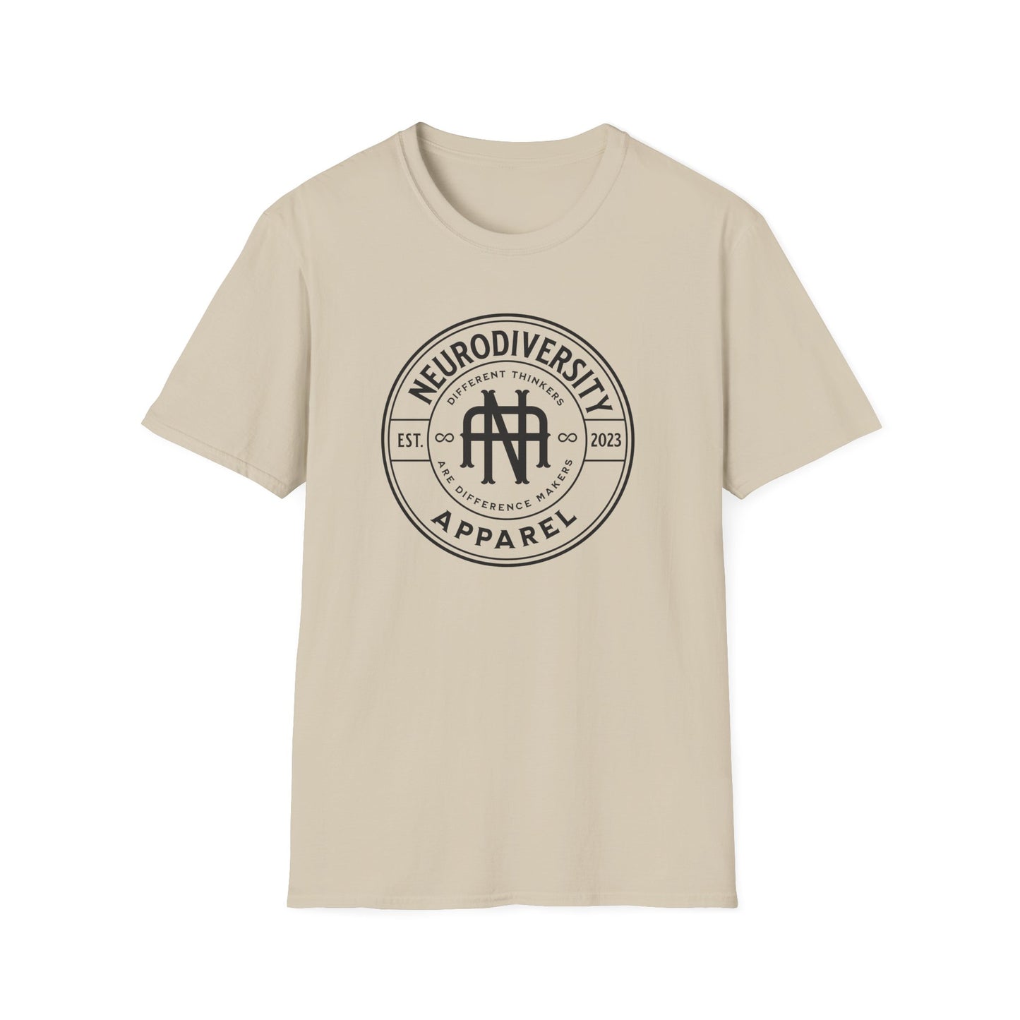 "Neurodiversity Apparel" Logo Adult T Shirt
