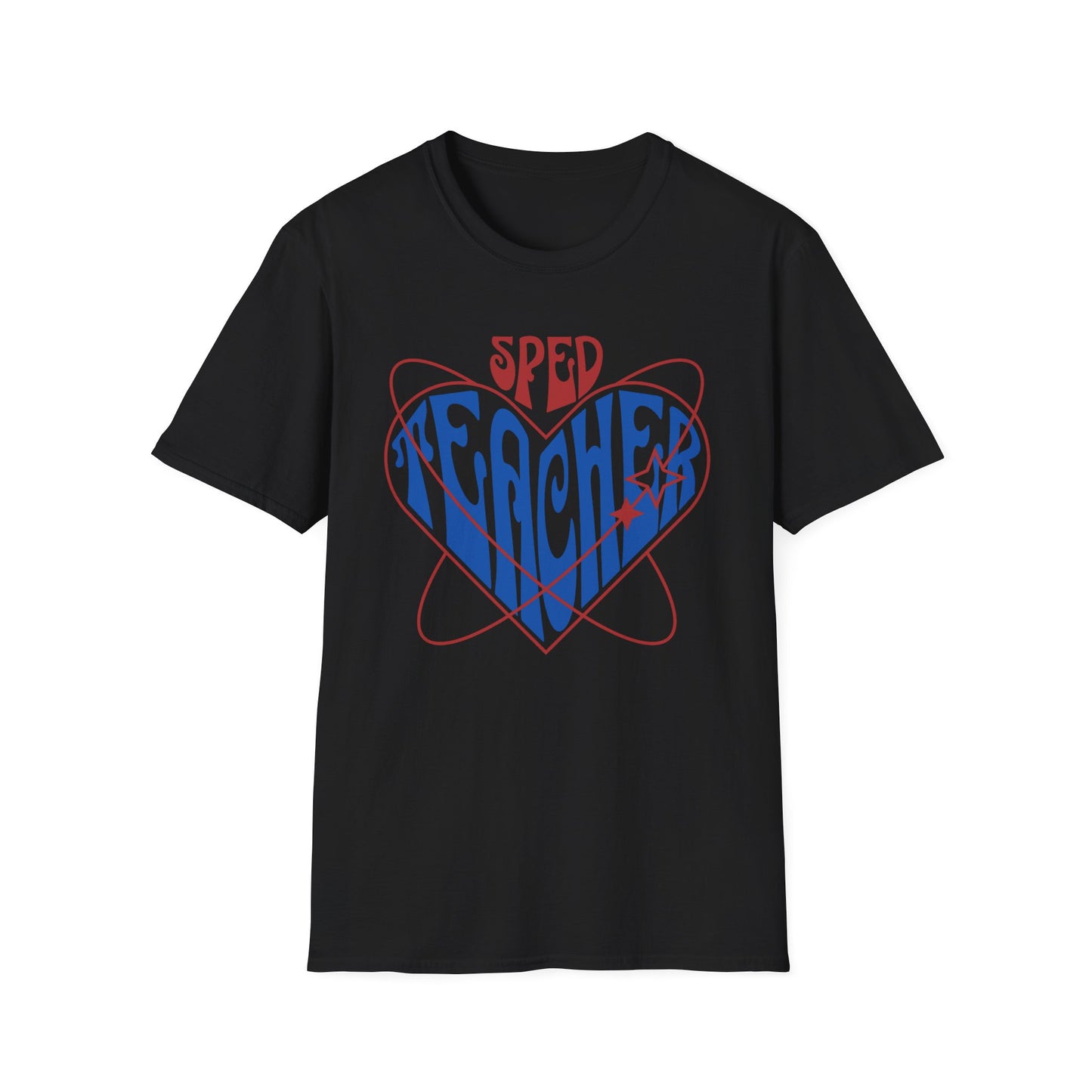 "SPED TEACHER HEART" Adult T-Shirt