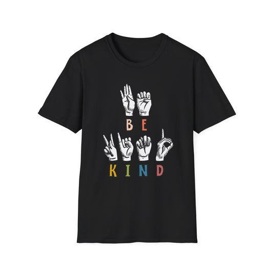"Be Kind" Sign Language Adult T Shirt