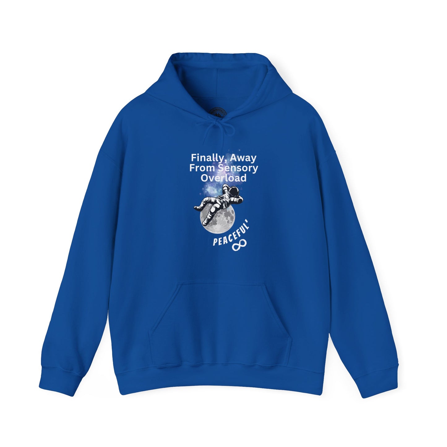 "Finally Away From Sensory Overload" Adult Hoodie