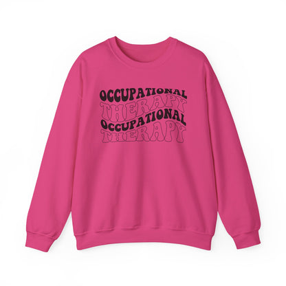 "OCCUPATIONAL THERAPY WAVY" CREWNECK