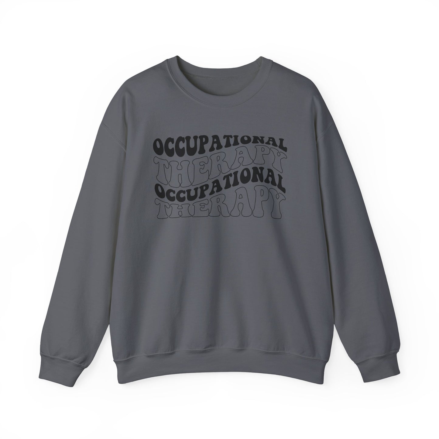 "OCCUPATIONAL THERAPY WAVY" CREWNECK