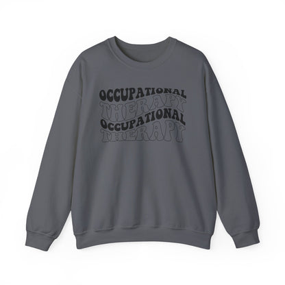 "OCCUPATIONAL THERAPY WAVY" CREWNECK