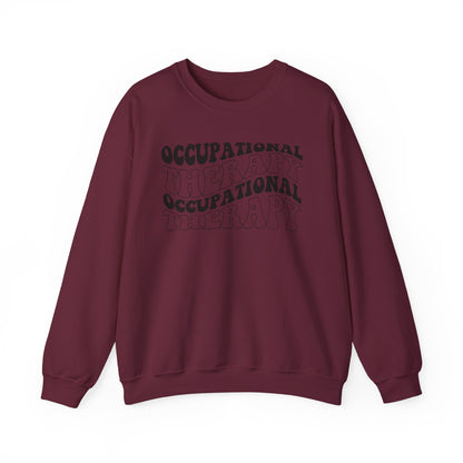 "OCCUPATIONAL THERAPY WAVY" CREWNECK