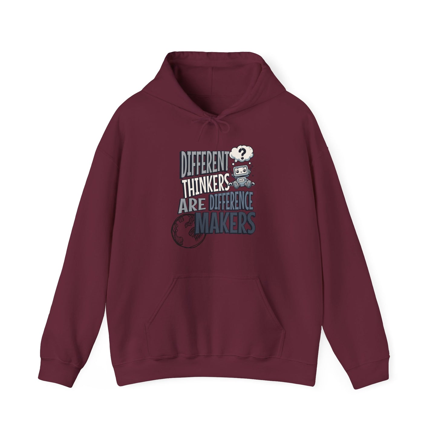 "DIFFERENT THINKERS ARE DIFFERENT MAKERS" Adult Hoodie