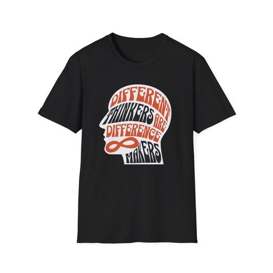 "Different Thinkers Are Difference Makers" Adult T Shirt