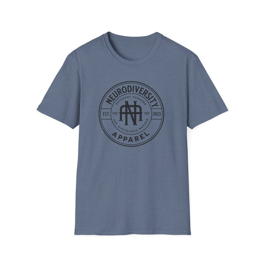 "Neurodiversity Apparel" Badge Adult T Shirt