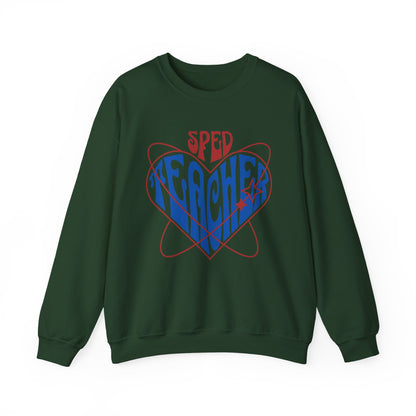 "SPED TEACHER HEART" Crewneck